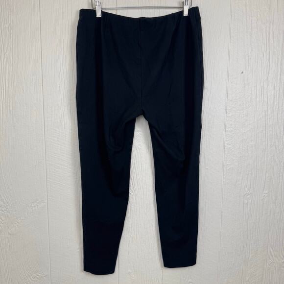 J. Jill Ponte Leggings Black Size Large Viscose Blend Neutral High-Rise Pull On - Picture 5 of 7